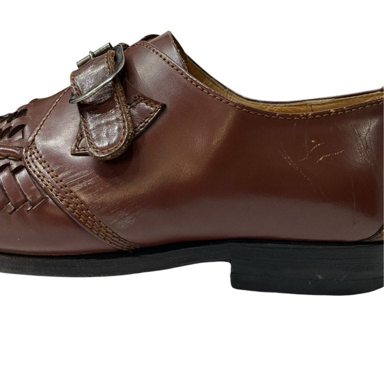 COMME des GARCONS HOMME レザーイントレチャートモンクストラップシューズ 編み込み 短靴 ブーツ Archive 80s 90s デカオム 靴 クツ コムデギャルソンオム メンズ