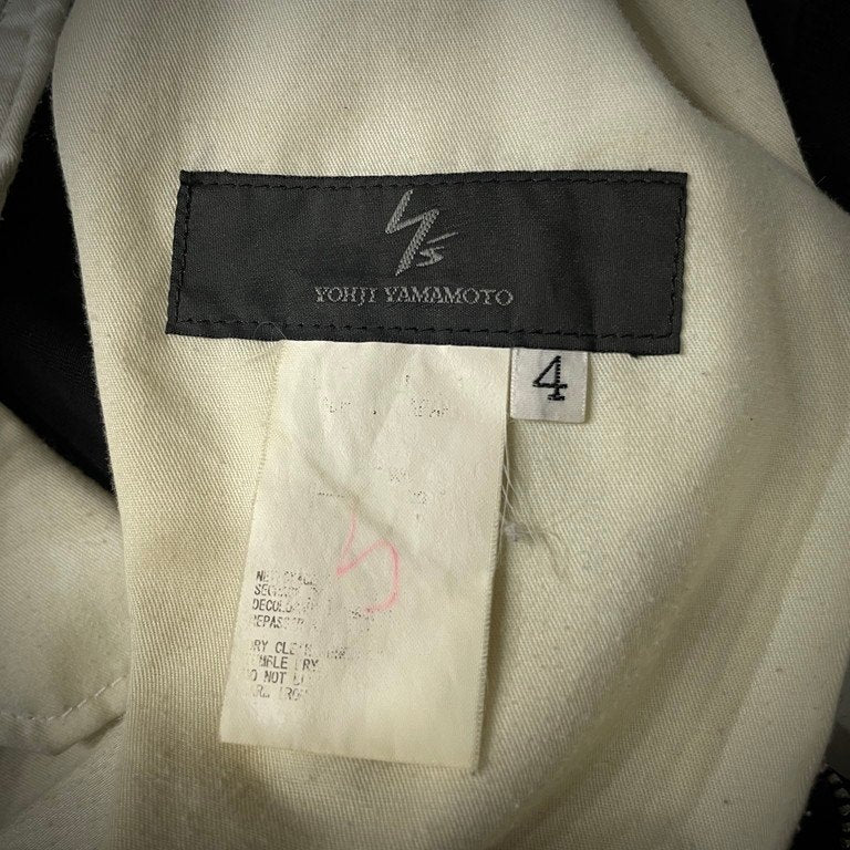 Y's for men ウールギャバジンウエストゴムシャーリング側章イージーパンツ サイドライン ボトムス Archive Yohji Yamamoto Pour Homme ヨウジヤマモトプールオム ワイズフォーメン メンズ