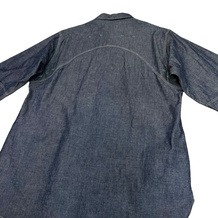 Nigel Cabourn タグ付未使用 23SS NEW MEDICAL SHIRT INDIGO トップス 長袖シャツ メディカルシャツ ワークシャツ ナイジェルケーボン メンズ