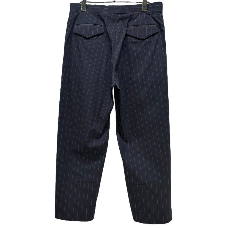 AURALEE 21SS FINX NYLON STRETCH WIDE SLACKS フィンクスコットンナイロンストレッチベルテッドストライプワイドスラックス ベルト パンツ ボトムス 定価39,600円 A21SP02FN オーラリー メンズ