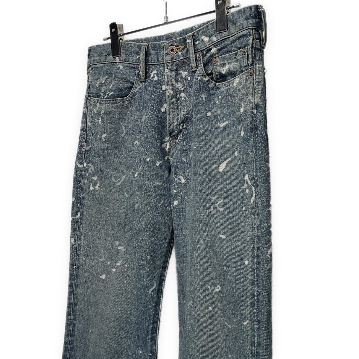 SUGARHILL 24AW MOLDED DENIM TROUSERS FLARED CUT フロッキーペンキプリントフレアデニムパンツ ジーンズ ボトムス ペイント 2411300416 定価70,400円 シュガーヒル メンズ