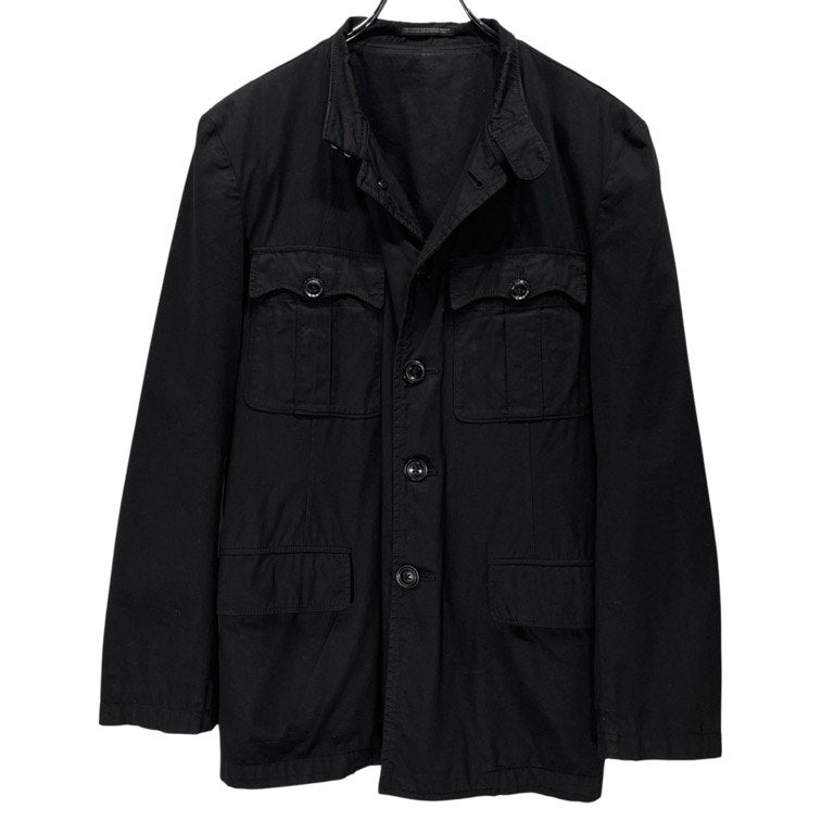 Yohji Yamamoto Pour Homme 11SS コットンギャバジン4ポケットミリタリージャケット ブルゾン アウター Archive HO-J76-053 ヨウジヤマモトプールオム メンズ