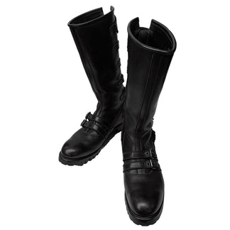 blackmeans レザー6連バックルバックジップロングブーツ シューズ 靴 クツ 27.5cm 未使用 ブラックミーンズ メンズ