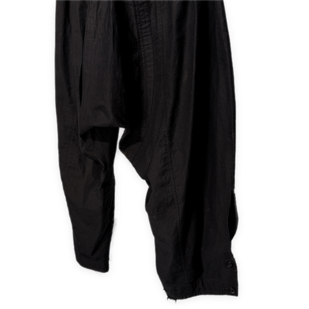 Yohji Yamamoto Pour Homme コットンツイル縦接ぎ裾開きサルエルパンツ ボトムス 定価63,800円 ヨウジヤマモトプールオム メンズ