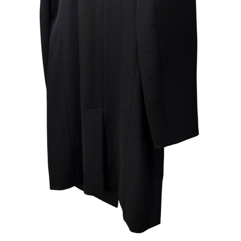 Yohji Yamamoto Pour Homme 21AW ウールギャバジン女優刺繍ノーカラーロングテーラードジャケット 02SS 復刻 Archive 名作 希少 ロゴ ブルゾン コート アウター ヨウジヤマモトプールオム メンズ