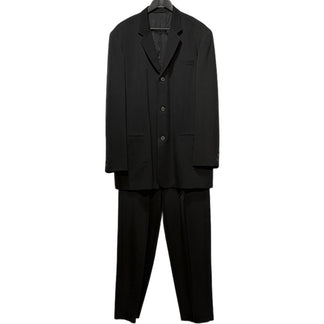 Y's for men ウールギャバジンセットアップスーツ 3Bテーラードジャケット 2タックワイドテーパードパンツ スラックス トラウザーズ Archive 90s Yohji Yamamoto Pour Homme ヨウジヤマモトプールオム ワイズフォーメン メンズ
