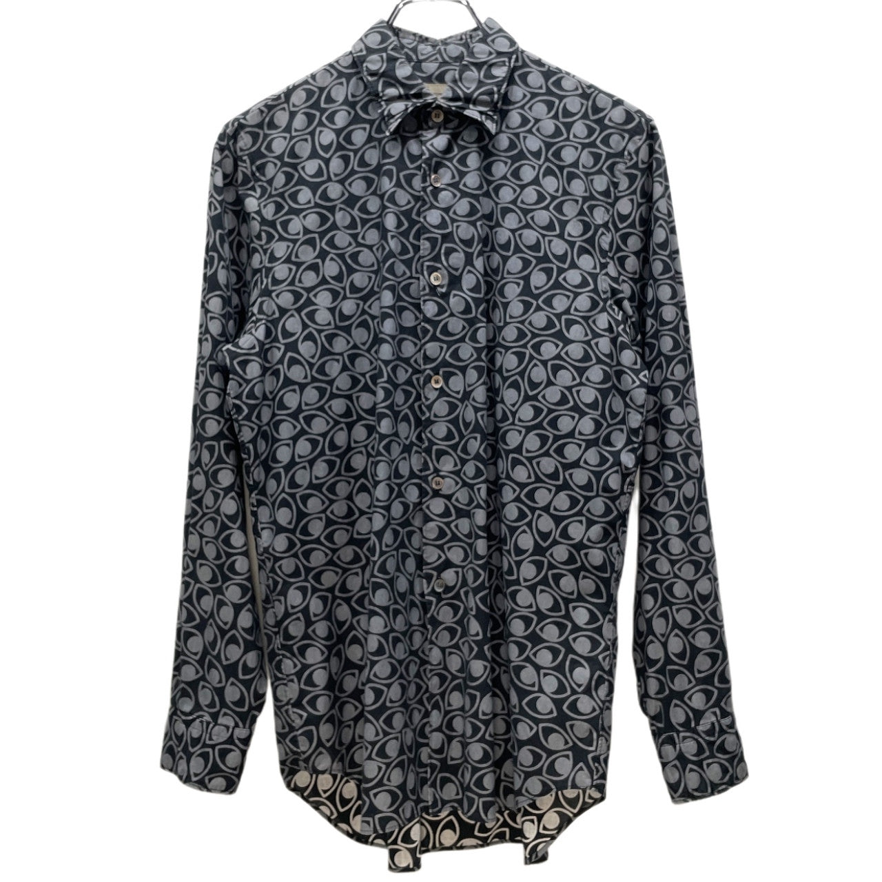 JAN COMME des GARCONS コットンブロードアイプリントレギュラーカラーシャツ ブラウス トップス Archive 目 総柄 ヤン コムデギャルソン メンズ レディース ユニセックス