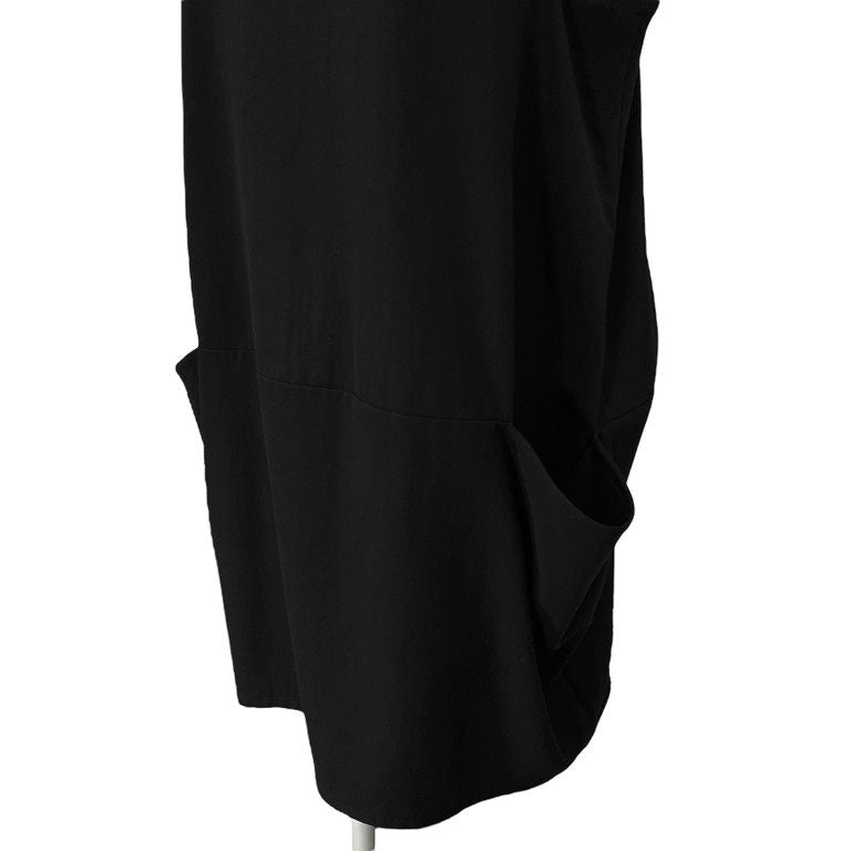 LIMI feu ウールギャバジンノースリーブ立体ネックワンピース 変形 トップス アウター ブラウス Yohji Yamamoto Femme リミフゥ ヨウジヤマモト レディース