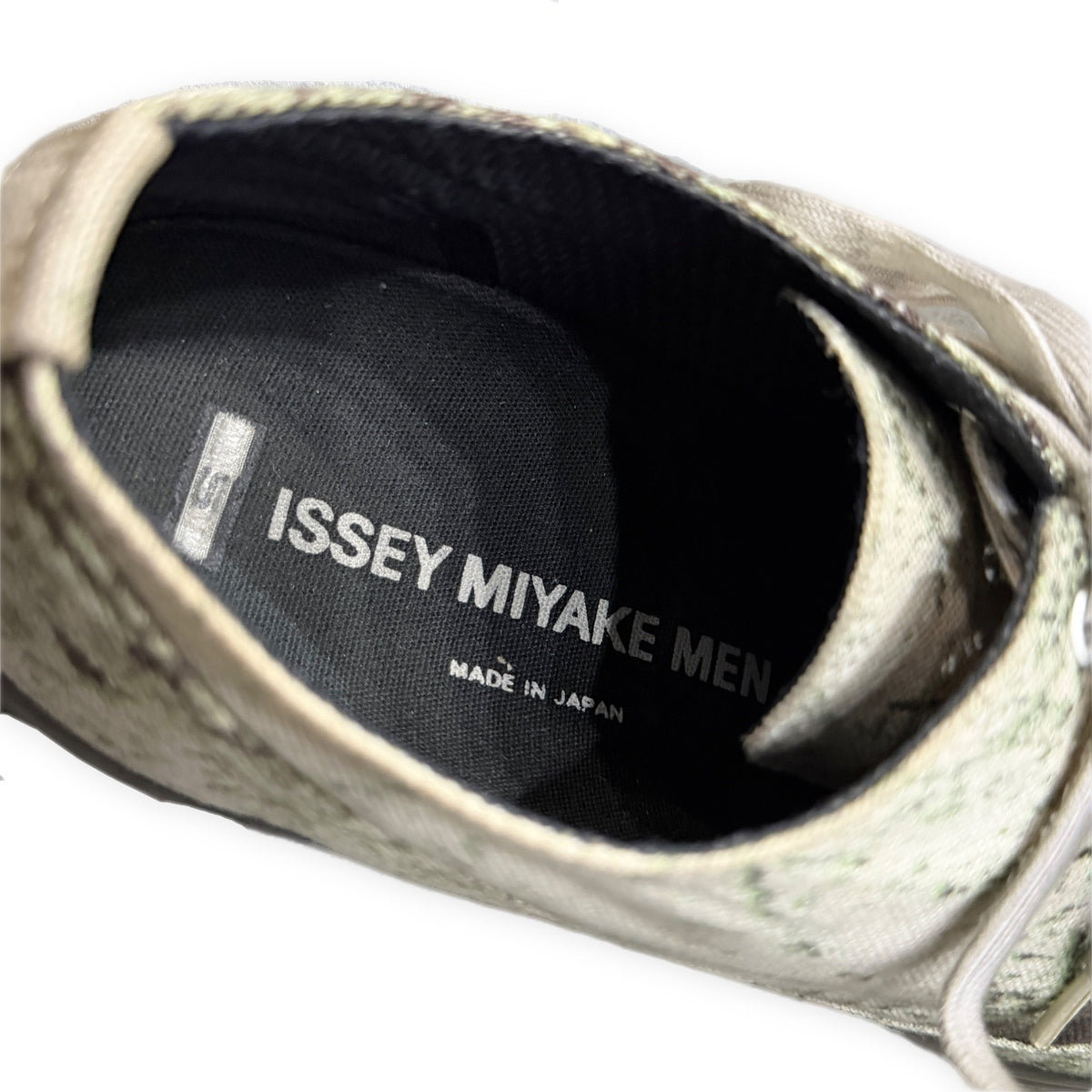 ISSEY MIYAKE MEN スパイラルシューレースプリントローカットスニーカー 総柄 シューズ Archive イッセイミヤケ メン メンズ
