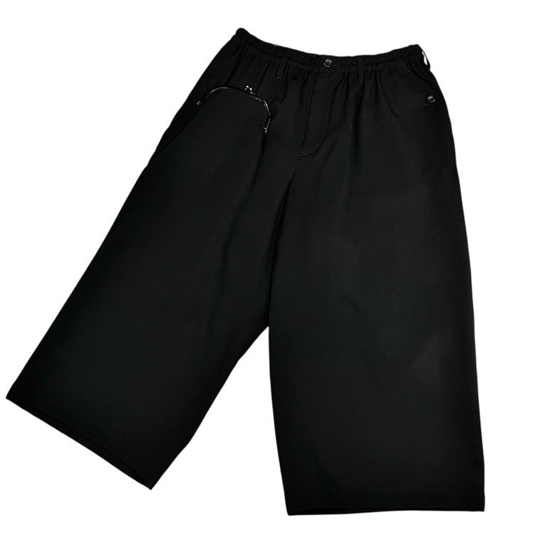 Yohji Yamamoto Pour Homme REPLICA 91SS ウールギャバジンがま口ポケットクロップドパンツ 鞄 カバン ボトムス 18SS 復刻 Archive 90s ヨウジヤマモトプールオム メンズ
