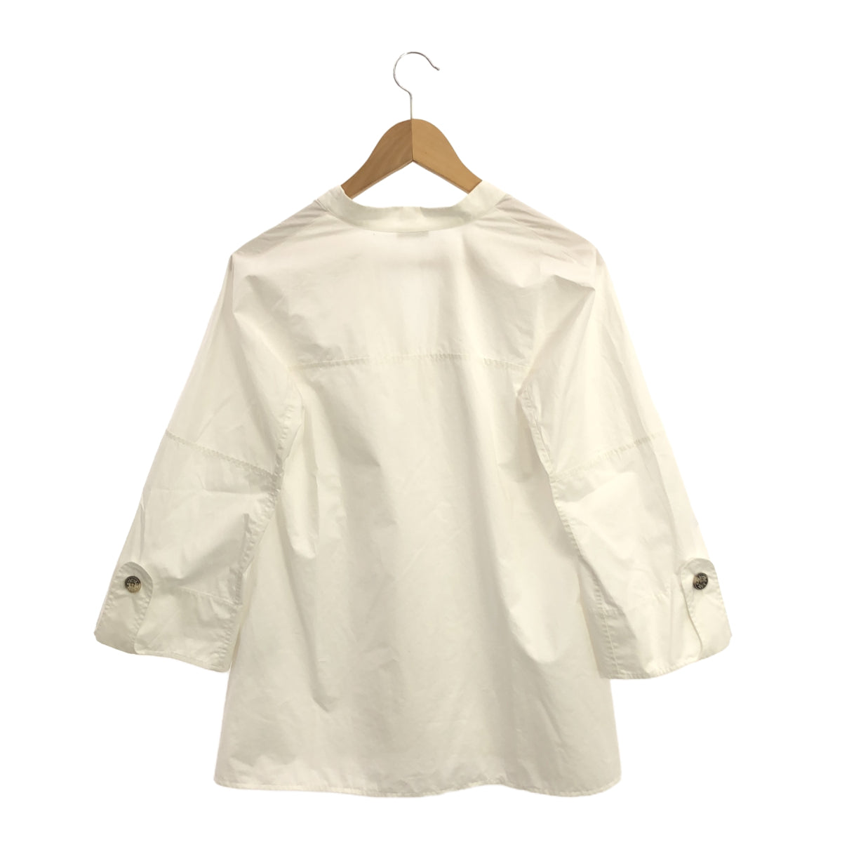 HERMES HERMES セリエボタンVネックシャツプルオーバー 36