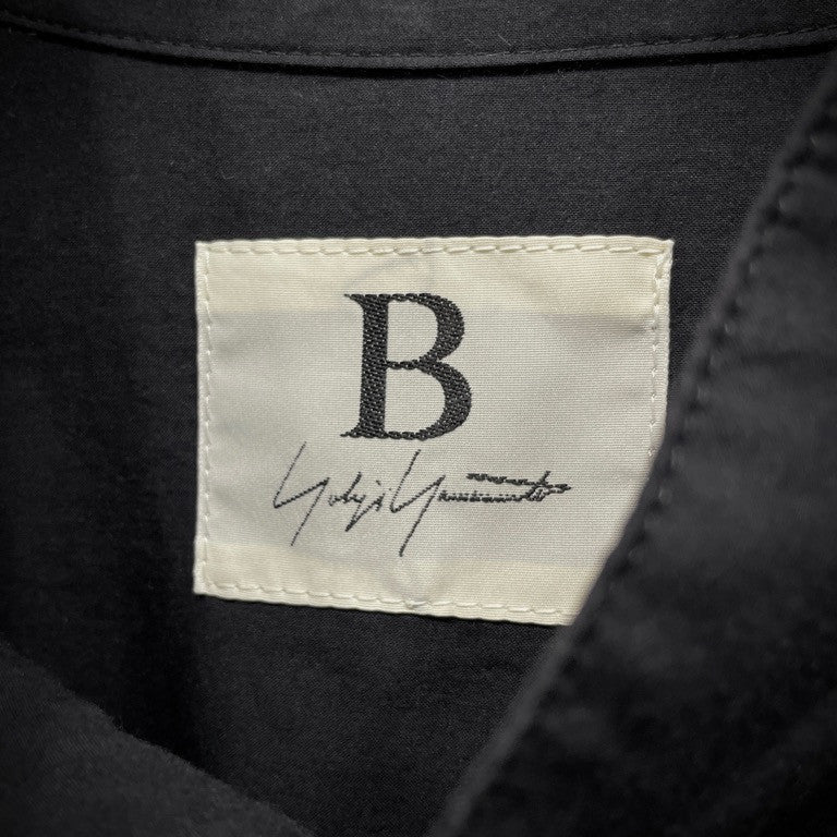 B Yohji Yamamoto 17SS コットンブロードラウンドカットヘムロングシャツワンピース ブラウス トップス ビー ヨウジヤマモト レディース メンズ ユニセックス