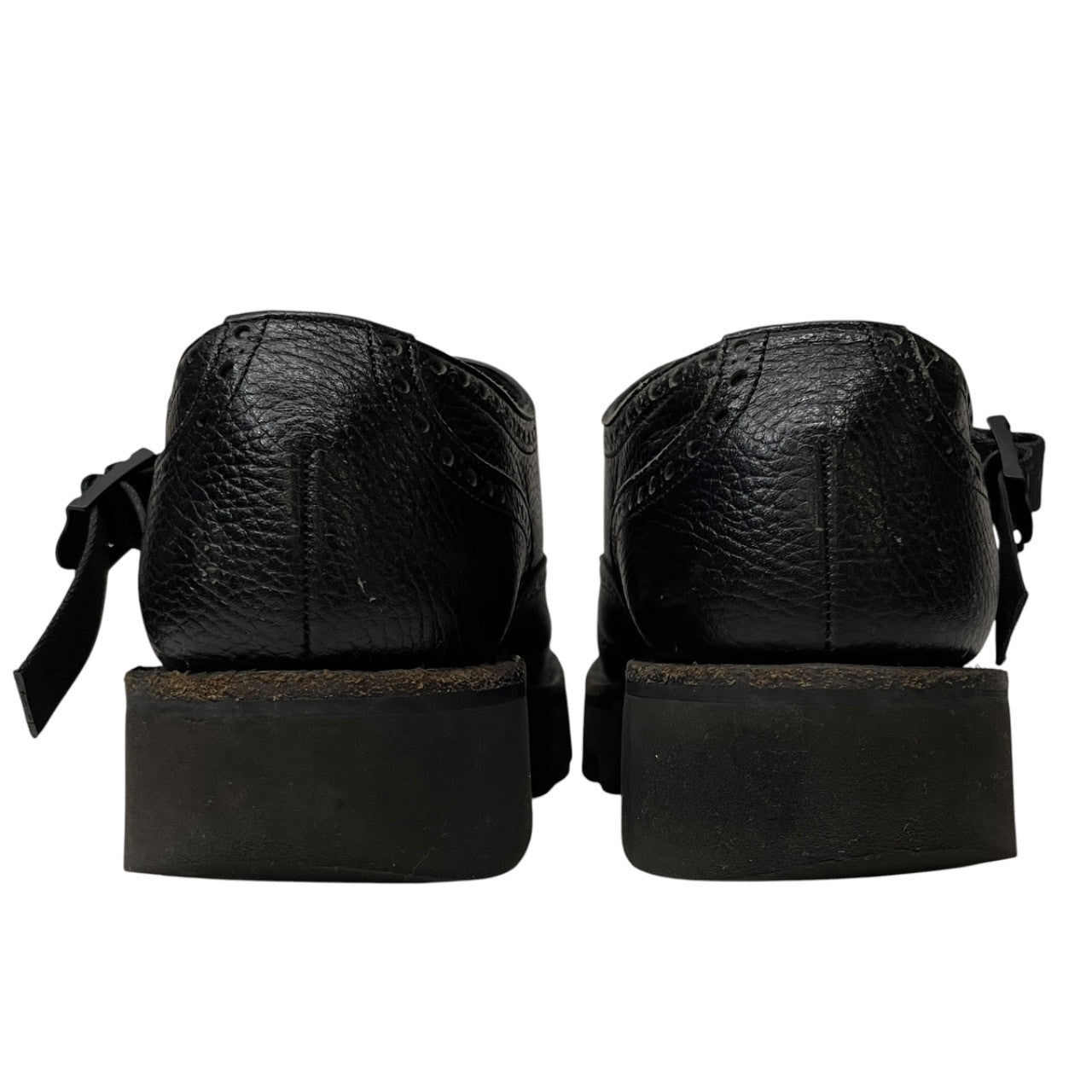 foot the coacher ダブルモンクストラップボリュームソールレザーブローグシューズ 短靴 クツ チップ 7 1/2 25.5cm フットザコーチャー メンズ