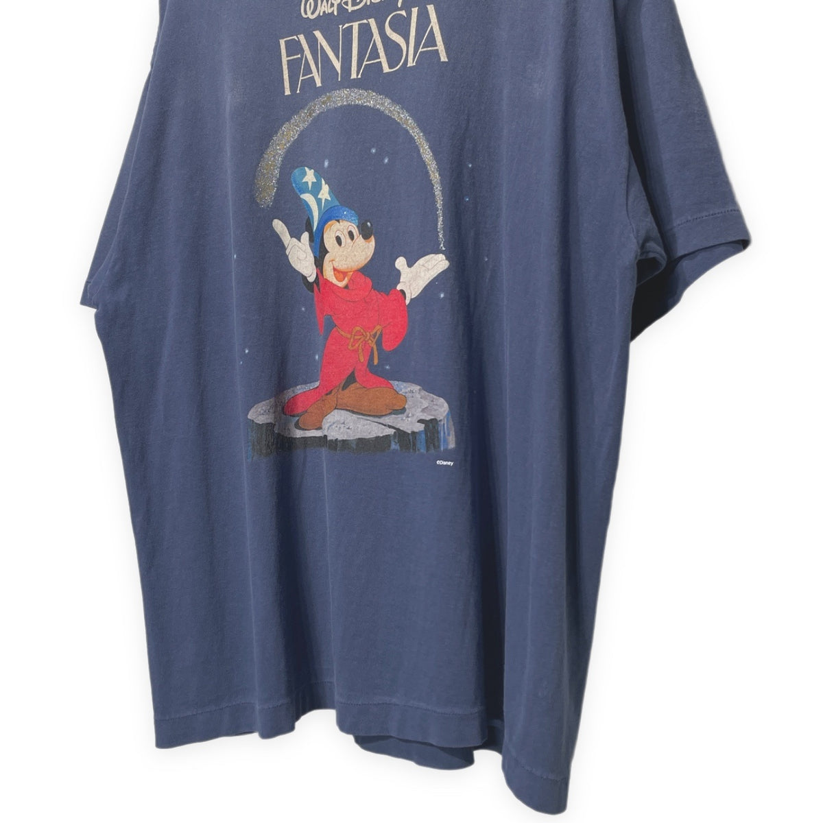 SAINT MICHAEL 25SS DNF_SS TEE FANTSIA ミッキープリントヴィンテージ加工Tシャツ ダメージ加工 カットソー Tee T-shirt トップス SM-HR8-0000-C65 セントマイケル メンズ