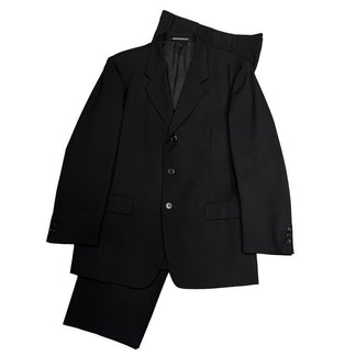 Yohji Yamamoto COSTUME D'HOMME ウールギャバジンセットアップスーツ 3Bテーラードジャケット 2タックスラックス パンツ トラウザーズ Yohji Yamamoto Pour Homme Y's for men ヨウジヤマモトプールオム ワイズフォーメン メンズ