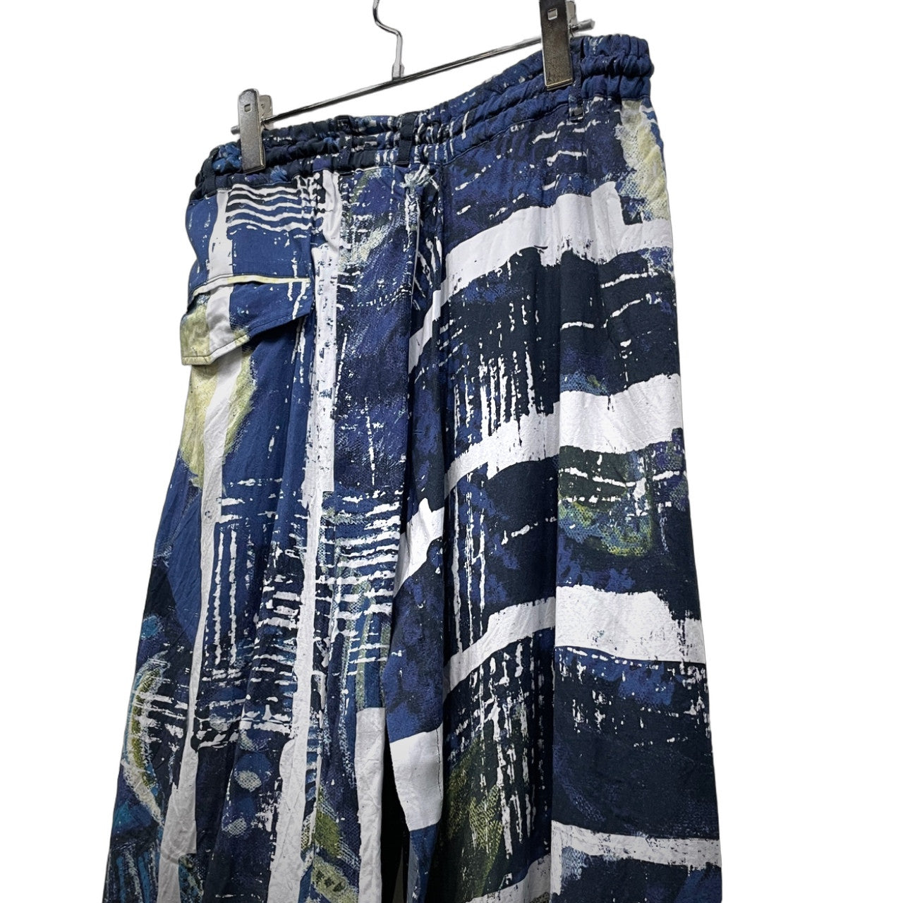 Ground Y 20AW 西洋画プリントレーヨンラップパンツ ボトムス 総柄 Yohji Yamamoto ヨウジヤマモト グラウンドワイ メンズ レディース ユニセックス