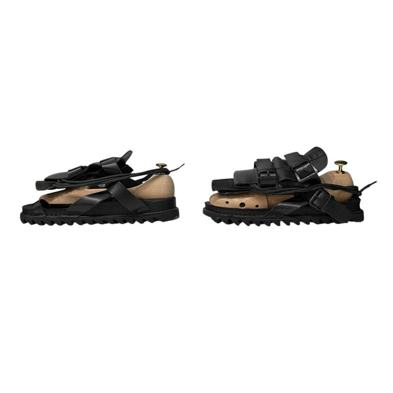 ANN DEMEULEMEESTER レースアップベルテッドカバータンシャークソールサンダル シューズ ブーツ スニーカー 靴 クツ Archive 00s アンドゥムルメステール メンズ