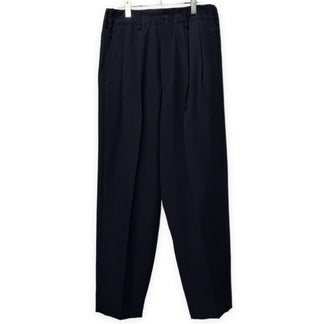 Y's for men ウールサージ2タックワイドテーパードスラックス パンツ トラウザーズ Archive 80s 90s ボトムス Yohji Yamamoto Pour Homme ヨウジヤマモトプールオム ワイズフォーメン メンズ