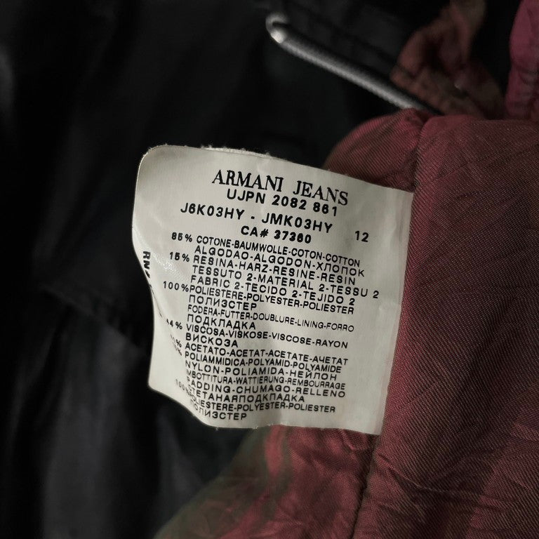 ARMANI JEANS シリコンコーティング中綿ファイアーマンジャケット アウター ダウン 90s 00s Archive アルマーニジーンズ
