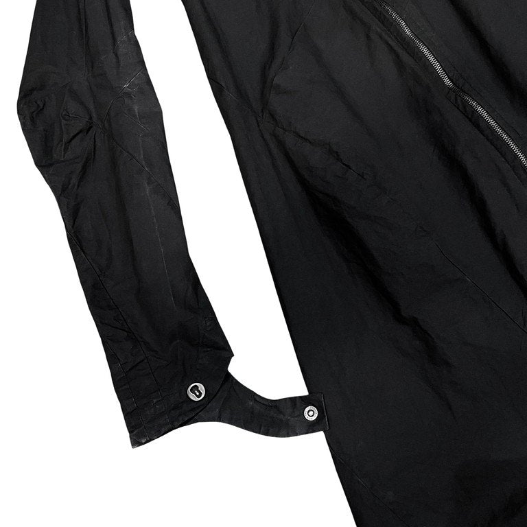 LEON EMANUEL BLANCK HIGH NECK HOODED DISTORTION COAT ハイネックフーデッドディストーションロングコート レオンエマニュエルブランク メンズ