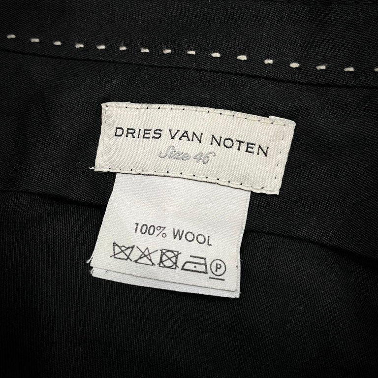 DRIES VAN NOTEN 17AW PENN SH. 4203 ウールツイードグレンチェッククロップドパンツ スラックス トラウザーズ Archive ドリスヴァンノッテン メンズ