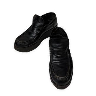 Y's ガラスレザープラットフォームローファー シューズ 厚底 ブーツ Yohji Yamamoto Femme ヨウジヤマモトファム ワイズ レディース
