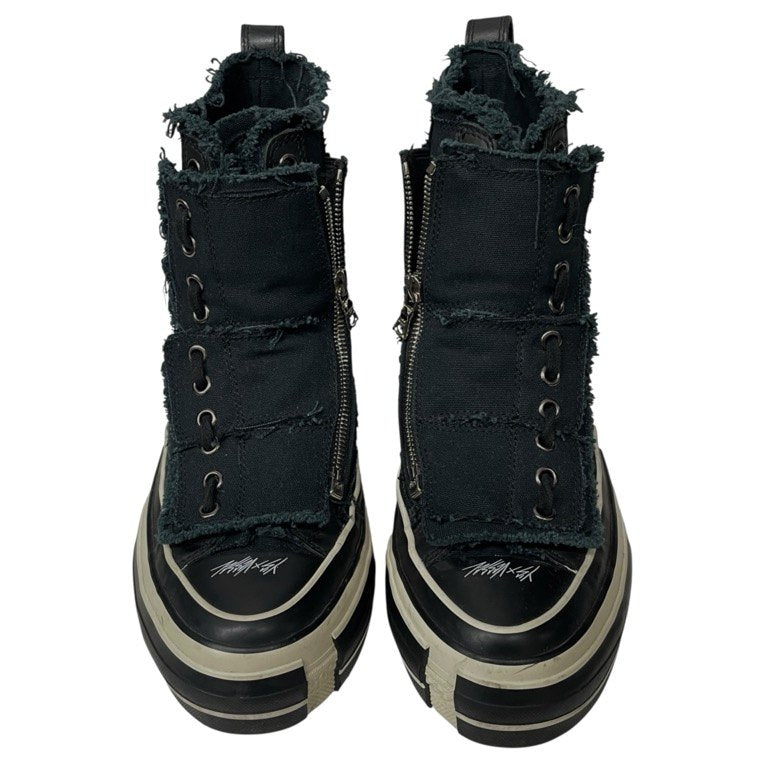 Y's × VESSEL 21AW HIGH-CUT SNEAKERS コットンキャンバスカットオフボリュームソール2WAYハイカットスニーカー シューズ ブーツ 靴 クツ Yohji Yamamoto ヨウジヤマモト ワイズ レディース ヴェセル