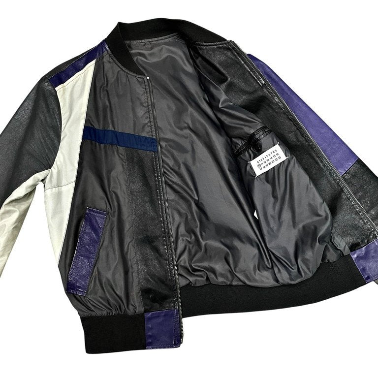 Maison Martin Margiela 10 07SS 再構築レザーパッチワークブルゾン ジャケット コート アウター Archive 00s 本人期 メゾンマルタンマルジェラ メンズ