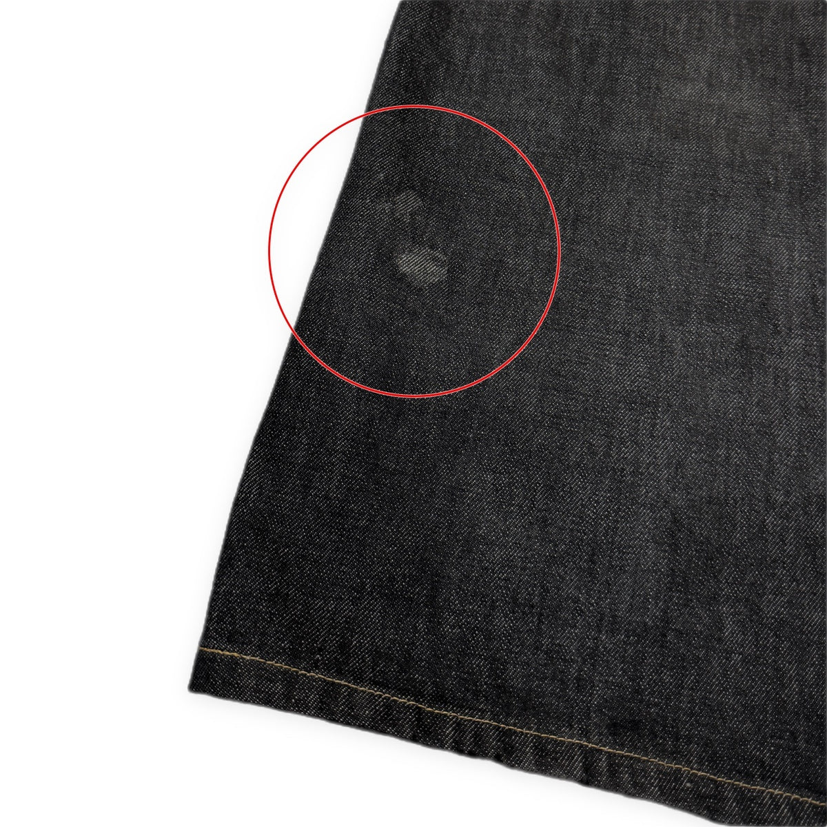 Y's for men オフセットセンターループセルビッジブラックデニムパンツ セルヴィッジ 赤耳 ジーンズ ボトムス Archive Yohji Yamamoto Pour Homme ヨウジヤマモトプールオム ワイズフォーメン メンズ
