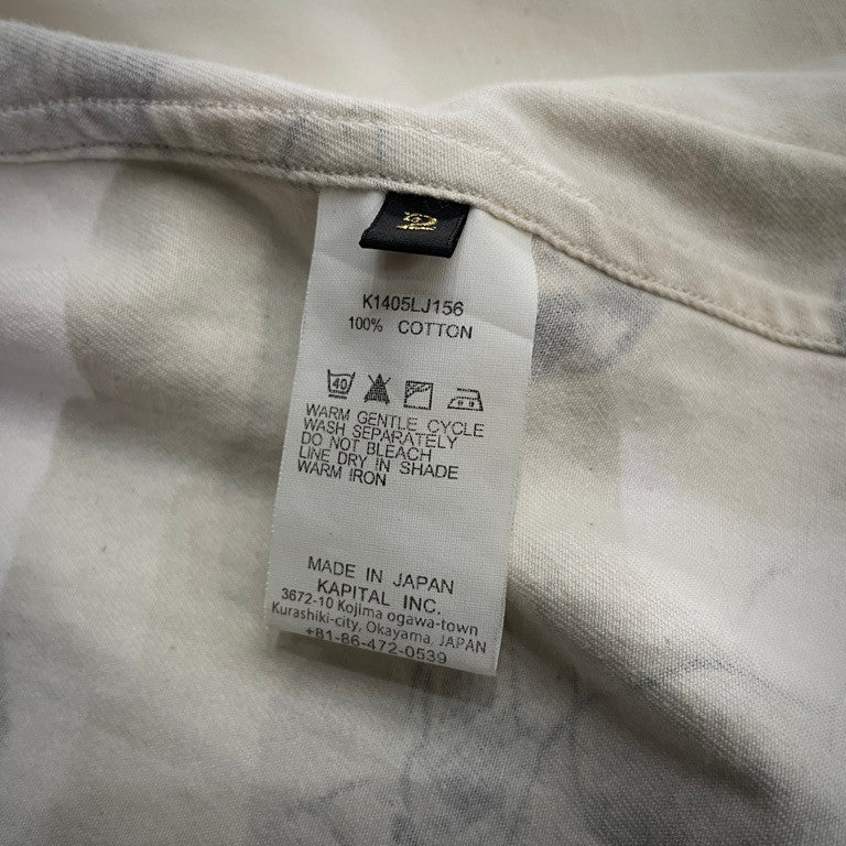 KAPITAL 14SS かつらぎスケッチビーチCAT PT ノルウェーワークジャケット 総柄 ブルゾン アウター キャピタル メンズ レディース ユニセックス