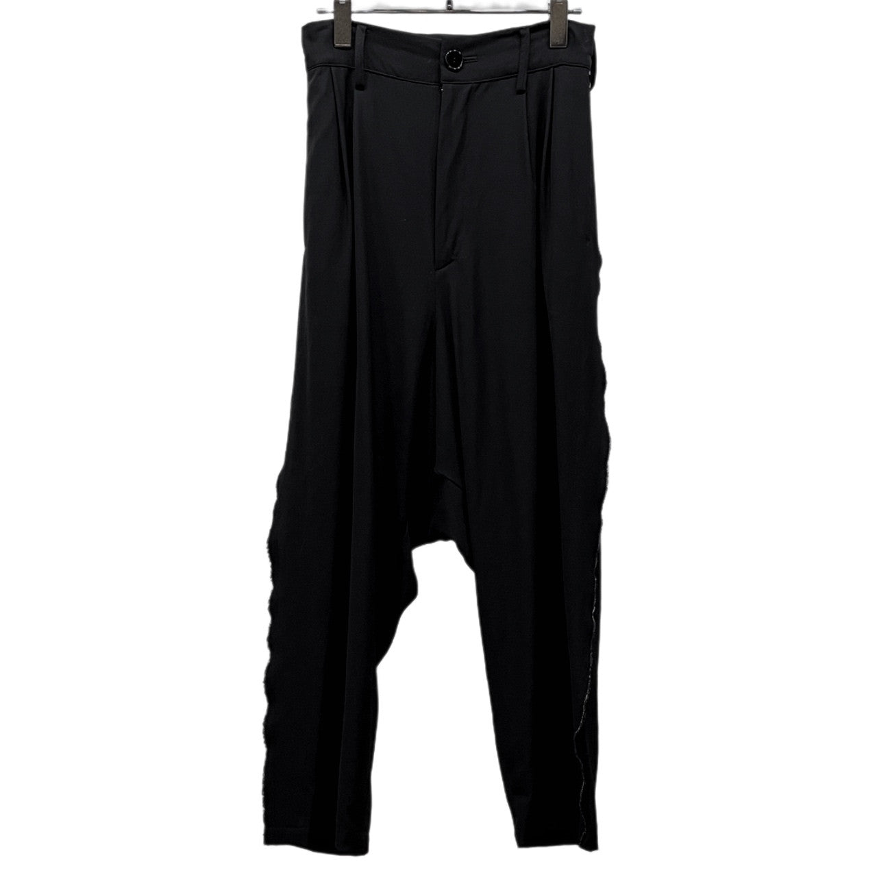 LIMI feu 16AW ウールギャバジンサイドカットオフサルエルパンツ ボトムス 裁ち切り Yohji Yamamoto Femme リミフゥ ヨウジヤマモト レディース