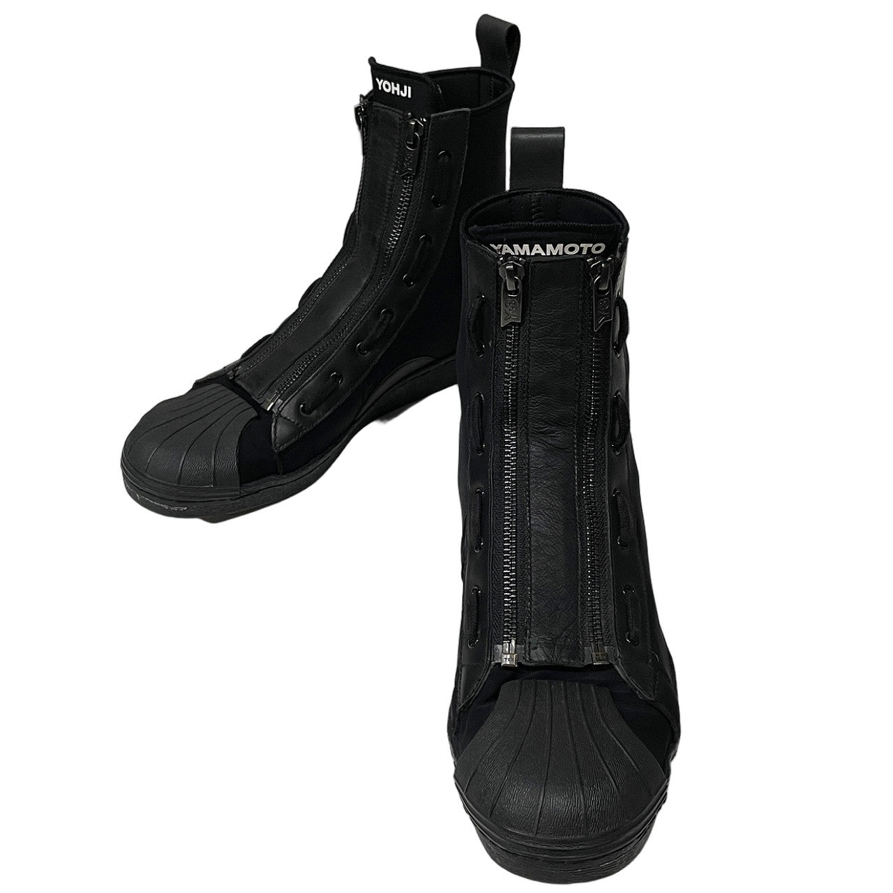 Y-3 PRO ZIP ネオプレンレザー切替ダブルサイドジップハイカットスニーカー シューズ 靴 クツ 42 26.5cm Yohji Yamamoto adidas ワイスリー ヨウジヤマモト アディダス メンズ