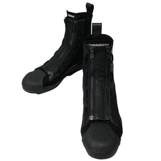 Y-3 PRO ZIP ネオプレンレザー切替ダブルサイドジップハイカットスニーカー シューズ 靴 クツ 42 26.5cm Yohji Yamamoto adidas ワイスリー ヨウジヤマモト アディダス メンズ