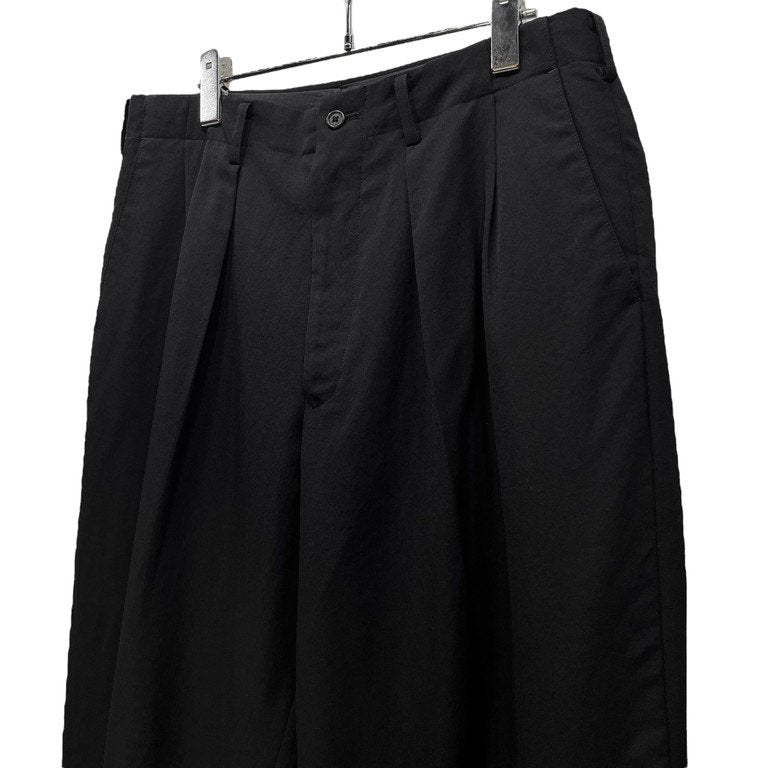 Y's for men ウールギャバジン2タックワイドテーパードスラックス パンツ トラウザーズ ボトムス Yohji Yamamoto Pour Homme ワイズフォーメン ヨウジヤマモトプールオム メンズ