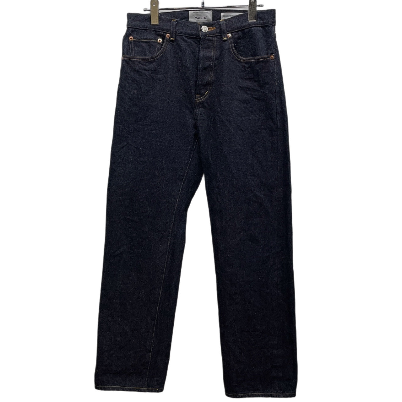 YAECA DENIM PANTS STRAIGHT 14W 14オンスセルヴィッジインディゴデニムボタンフライ5ポケットジーンズ パンツ ボトムス 赤耳 セルビッジ 29 ヤエカ メンズ レディース ユニセックス