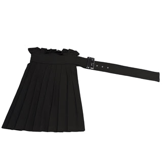 LIMI feu ウールプリーツアシンメトリー巻きスカート ボトムス パンツ レイヤード Yohji Yamamoto リミフゥ ヨウジヤマモト レディース
