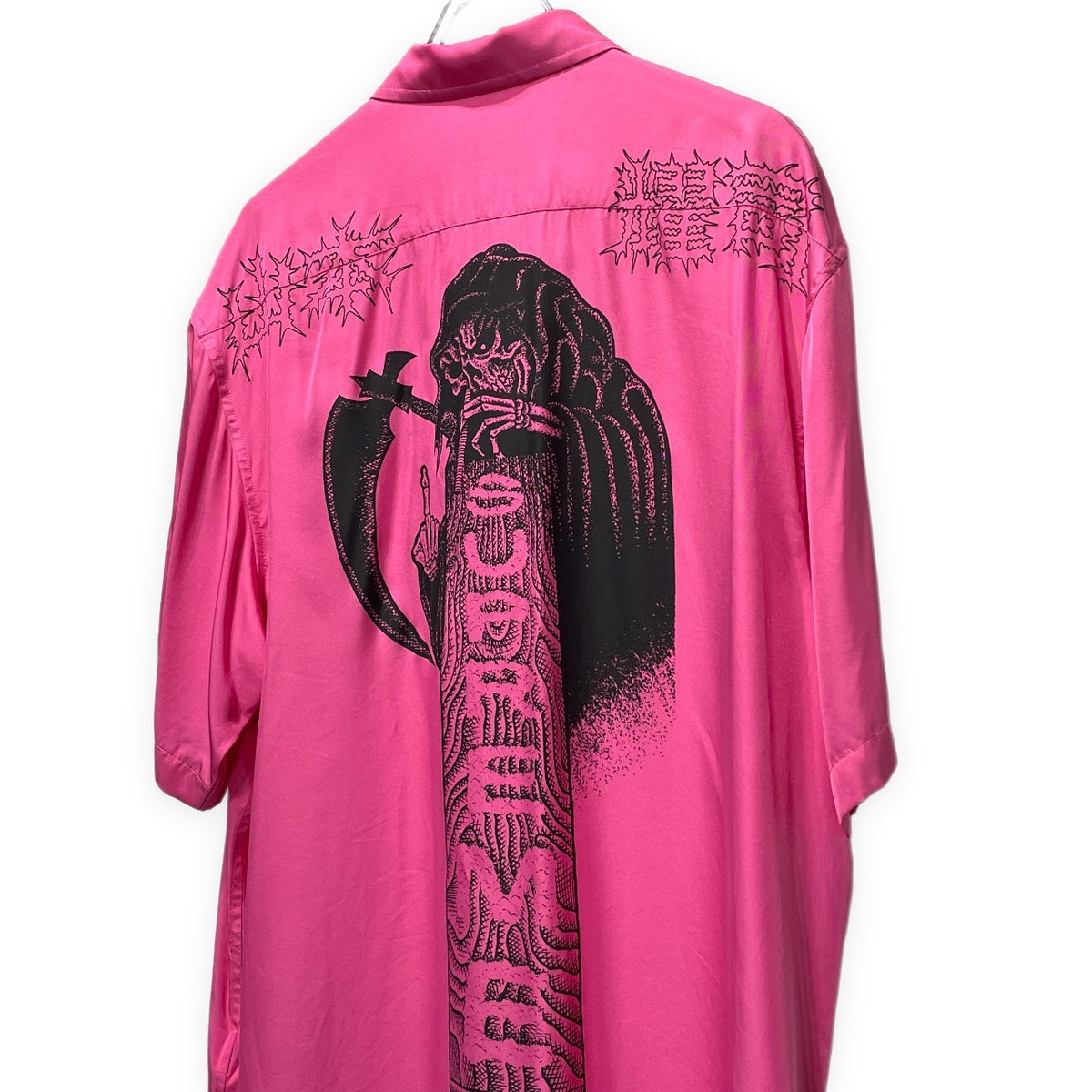 Y's × Supreme 25AW Silk Zip Up S/S Shirt シルクレーヨンスカルプリントジップアップシャツ 半袖 ブラウス トップス Yohji Yamamoto ヨウジヤマモト ワイズ シュプリーム メンズ