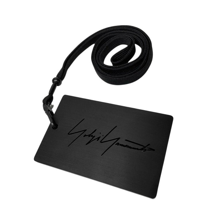 Yohji Yamamoto ロゴパスケースネックレス ホルダー カードケース 定期入れ アクセサリー ストラップ ヨウジヤマモト メンズ レディース ユニセックス