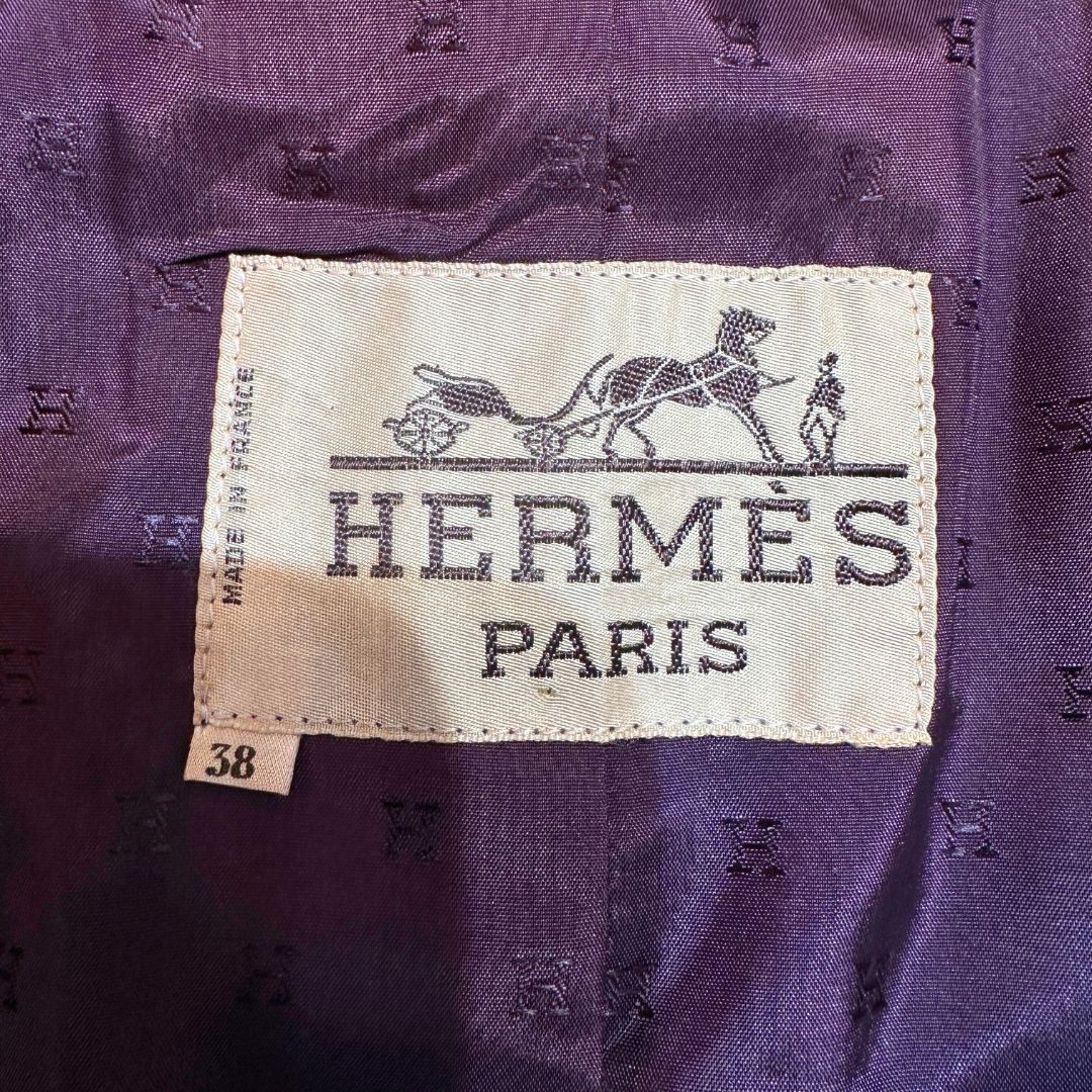 HERMES Hermès ピンストライプ ダブルジャケット