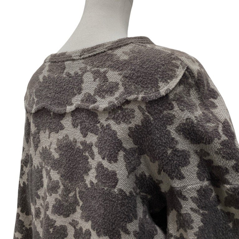 tricot COMME des GARCONS 14AW フラワーパイルフレアスリーブトップス カットソー Tシャツ Tee T-shirt トリコ コムデギャルソン レディース