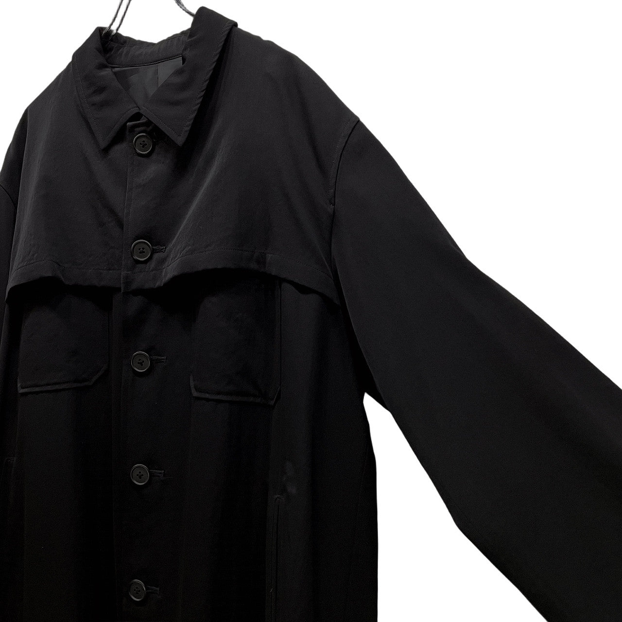 Y's for men ウールギャバジンアンブレラヨークダブルポケットロングコート Archive 90s ジャケット ブルゾン アウター Yohji Yamamoto Pour Homme ワイズフォーメン ヨウジヤマモトプールオム メンズ