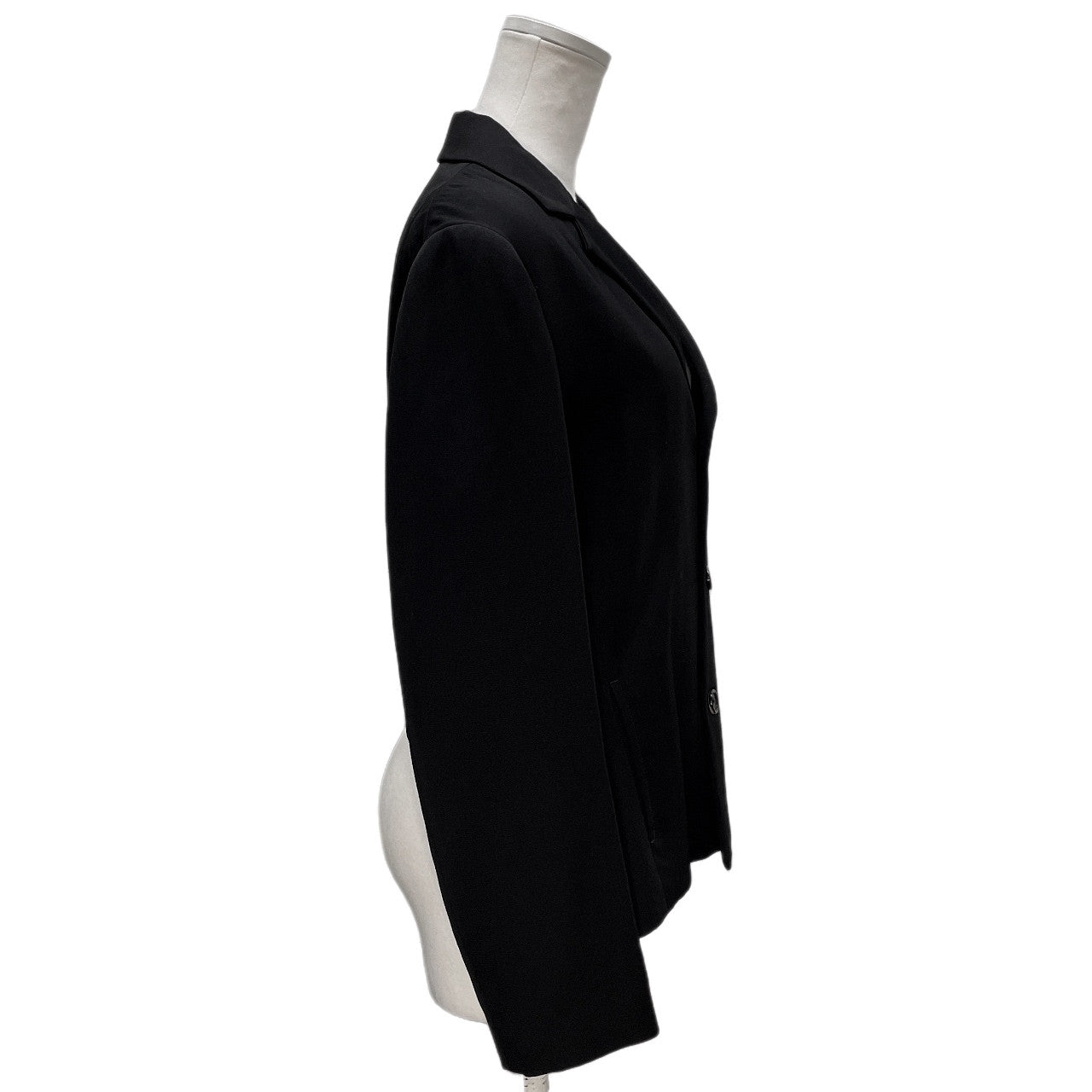 Y's ウールギャバジンバックラウンドカット3Bテーラードジャケット ブレザー ブルゾン コート アウター Yohji Yamamoto Femme ワイズ ヨウジヤマモトファム レディース
