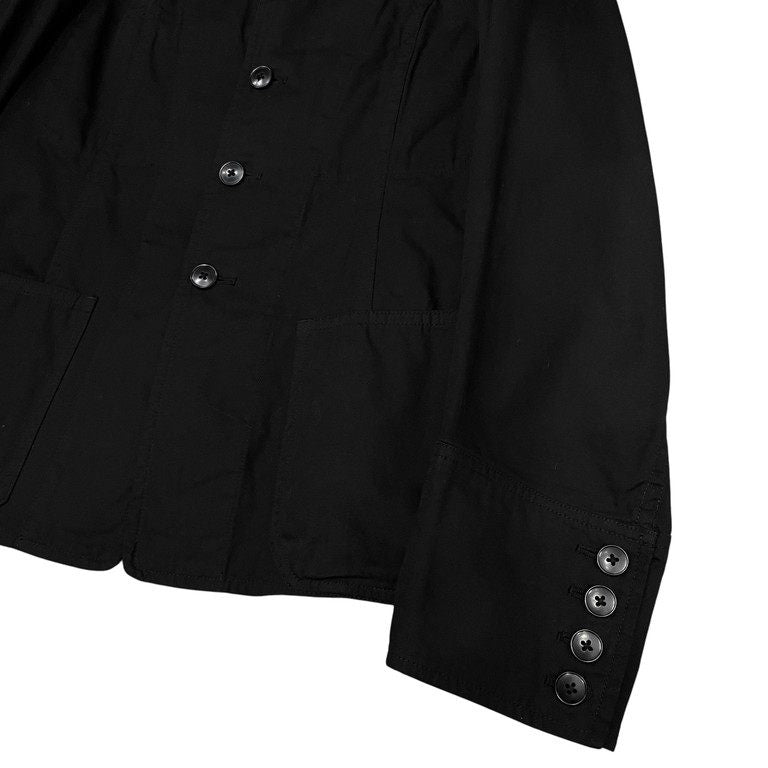 Yohji Yamamoto Pour Homme 12SS ライトキャンバス変形パターンパッチワークスタンドカラージャケット 袴期 テーラード コート アウター Archive キュビズム ヨウジヤマモトプールオム メンズ