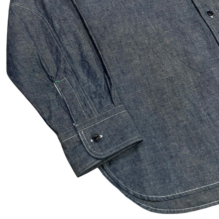 Nigel Cabourn タグ付未使用 23SS NEW MEDICAL SHIRT INDIGO トップス 長袖シャツ メディカルシャツ ワークシャツ ナイジェルケーボン メンズ