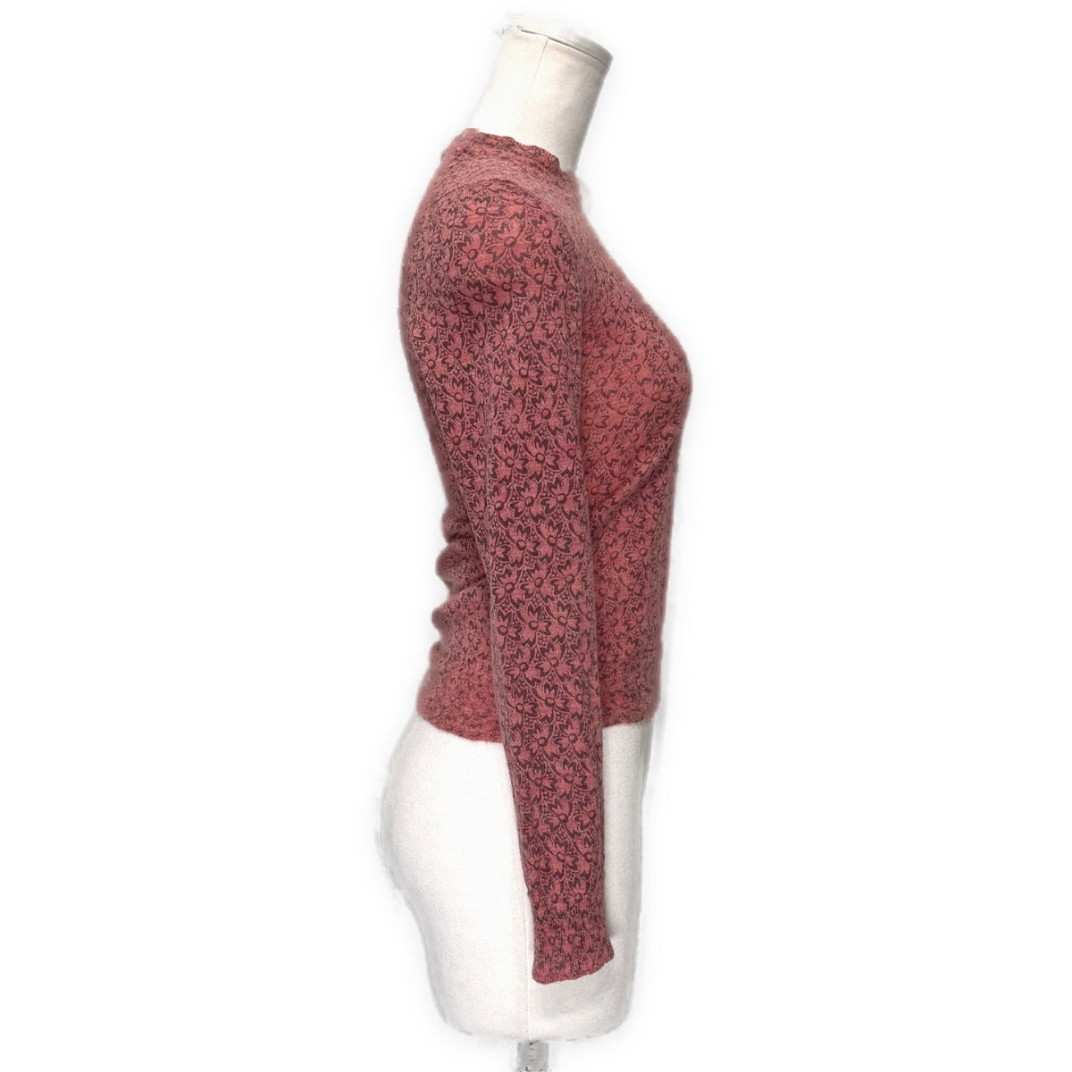 COMME des GARCONS 99SS ウール花柄クルーネックニットセーター トップス 総柄 Archive 90s New Essential ニューエッセンシャル コムデギャルソン レディース