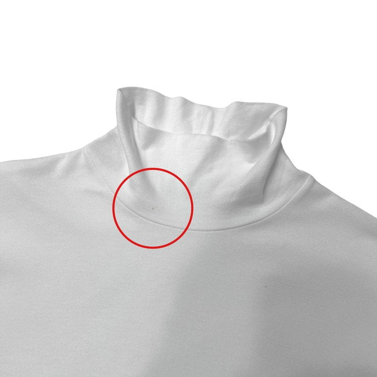 COMME des GARCONS HOMME PLUS 88AW コットン天竺ホワイトハイネック袖リブカットソー Tシャツ Tee T-shirt トップス Archive 80s コムデギャルソンオムプリュス メンズ