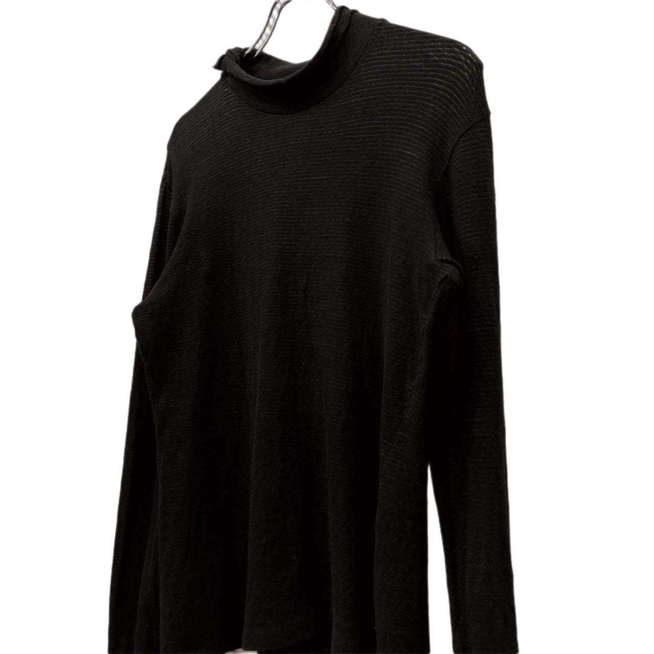 Y's for men カットオフハイネック細ボーダーリブTシャツ カットソー タートルネック Tee T-shirt トップス Archive Yohji Yamamoto Pour Homme ワイズフォーメン ヨウジヤマモトプールオム メンズ