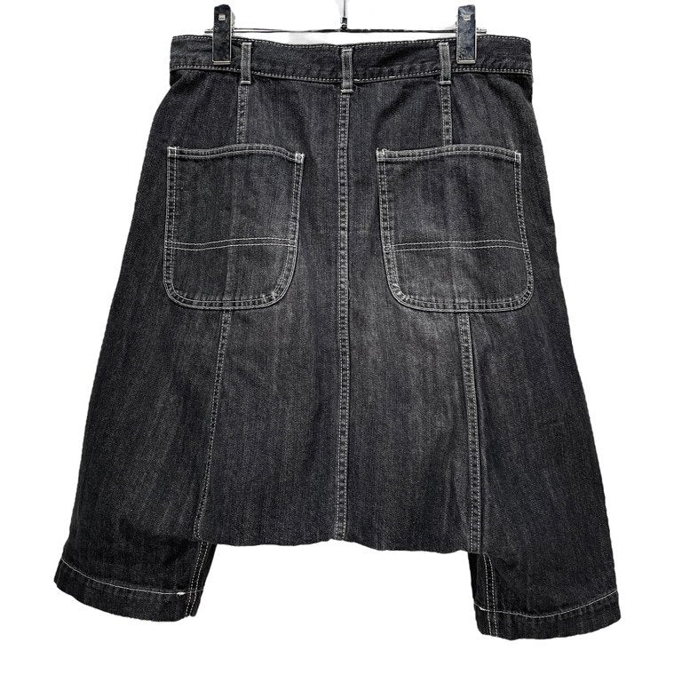 BLACK COMME des GARCONS ブラックデニムサルエルパンツ ドロップクロッチ ボトムス ブラック コムデギャルソン メンズ レディース ユニセックス