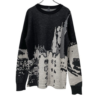 SHINYA KOZUKA 20AW MONET KNIT モネモチーフグラフィックニット トップス セーター クロード・モネ シンヤコズカ メンズ