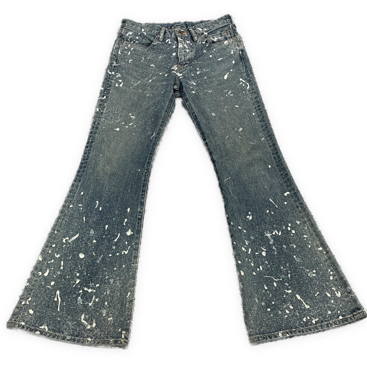 SUGARHILL 24AW MOLDED DENIM TROUSERS FLARED CUT フロッキーペンキプリントフレアデニムパンツ ジーンズ ボトムス ペイント 2411300416 定価70,400円 シュガーヒル メンズ